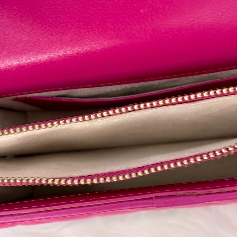 Pinko Quilted Velvet & Leather Love Bag with Chain Strap - Picture 13 of 17
